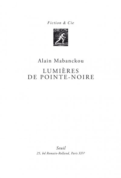 Lumières de Pointe-Noire de Alain Mabanckou