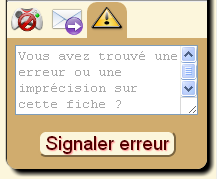 Signaler des erreurs
