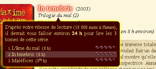 Temps de lecture personnalisé